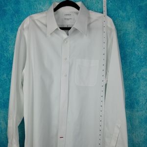 Daniel Cremieux Men's white shirt Size 17/35 100% PimaCotton 100% perfect shape